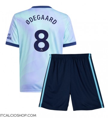 Arsenal Martin Odegaard #8 Terza Maglia Bambino 2024-25 Manica Corta (+ Pantaloni corti)